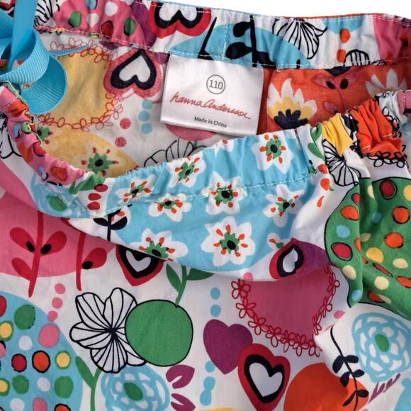 Hanna Andersson Girl's Blue Floral Pillowcase Dress Size 110 US 5 - Picture 4 of 6